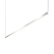 Sonneman Thin Line™ 2 Light 5 Inch Pendant Light in Bright Satin Aluminum