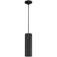 Pilson 1-Light LED Pendant in Matte Black