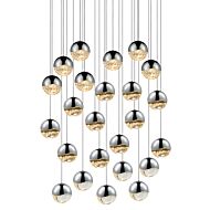 Sonneman Grapes 27 Inch 24 Light LED Pendant in Polished Chrome