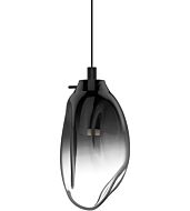 Sonneman Liquid 11 Inch Pendant Light in Satin Black