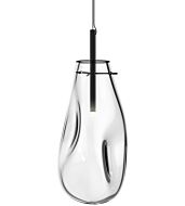 Sonneman Liquid 22 Inch Pendant Light in Satin Black