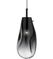 Sonneman Liquid 22 Inch Pendant Light in Satin Black