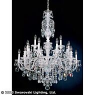 Sterling 20-Light Chandelier in Silver