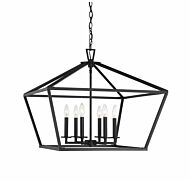 Savoy House Townsend 6 Light Pendant in Matte Black