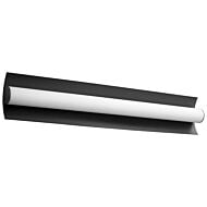 Wave 2-Light LED Bathroom Vanity Light in Black