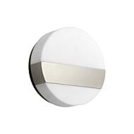 Aurora 1-Light LED Wall Sconce in Satin Nickel