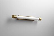 Zenith II 1-Light LED Bathroom Vanity Light in Aged Brass