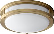 Oracle 1-Light LED Ceiling Mount in Aged Brass