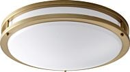 Oracle 1-Light LED Ceiling Mount in Aged Brass