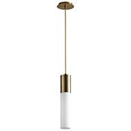 Magnum 1-Light LED Pendant in Aged Brass