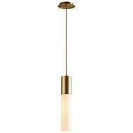 Magnum 1-Light LED Pendant in Aged Brass