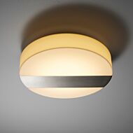 Aurora 1-Light LED Ceiling Mount in Satin Nickel