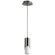 Ellipse 1-Light LED Pendant in Satin Nickel