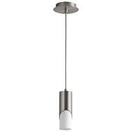 Ellipse 1-Light LED Pendant in Satin Nickel