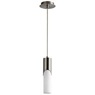 Ellipse 1-Light LED Pendant in Satin Nickel