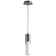 Ellipse 1-Light LED Pendant in Satin Nickel