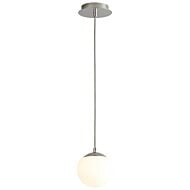 Luna 1-Light LED Pendant in Polished Nickel