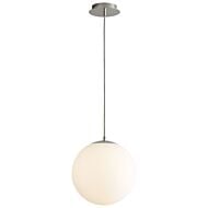 Luna 1-Light LED Pendant in Polished Nickel