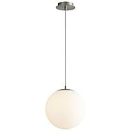 Luna 1-Light LED Pendant in Satin Nickel