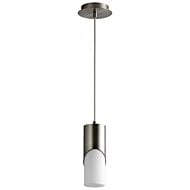 Ellipse 1-Light LED Pendant in Satin Nickel