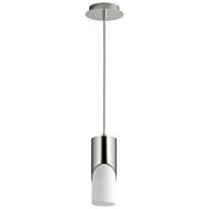 Ellipse 1-Light LED Pendant in Polished Nickel