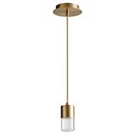 Spirit 1-Light LED Pendant in Aged Brass