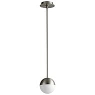 Mondo 1-Light LED Pendant in Satin Nickel Satin Nickel