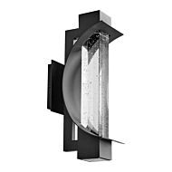 Albedo 1-Light LED Outdoor Wall Sconce in Black