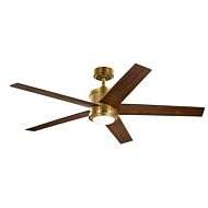 Brahm 1-Light 56" Ceiling Fan in Natural Brass