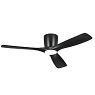 54" Volos Ceiling Fan in Satin Black