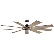 Gentry Xl 1-Light 85" Ceiling Fan in Anvil Iron