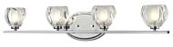 Z-Lite Hale 4-Light Bathroom Vanity Light In Chrome 