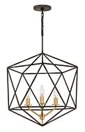 Hinkley Astrid 3-Light Chandelier In Metallic Matte Bronze