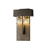 Hubbardton Forge 14 Inch Shard Large LED Outdoor Sconce in Coastal Dark Smoke