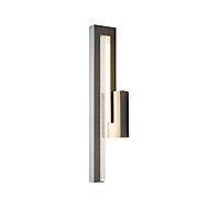 Hubbardton Forge 20 Inch Edge Medium LED Outdoor Sconce in Coastal Burnished Steel