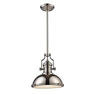 Chadwick 1-Light Pendant in Polished Nickel