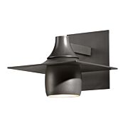 Hubbardton Forge 7 Inch Hood Outdoor Sconce in Coastal Burnished Steel