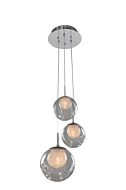 Meteor 3-Light Pendant in Chrome