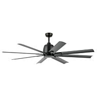 Breda 65" Ceiling Fan in Satin Black