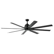 Breda 75" Ceiling Fan in Satin Black