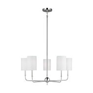 Foxdale 5-Light Chandelier in Brushed Nickel