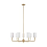 Foxdale 9-Light Chandelier in Satin Brass