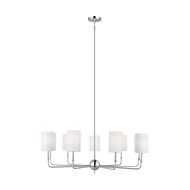 Foxdale 9-Light LED Chandelier in Brushed Nickel