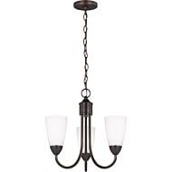 Sea Gull Seville 3 Light Chandelier in Bronze