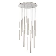 Eurofase Santana 18 Light Chandelier in Brushed Nickel