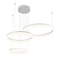 Eurofase Minuta 3 Light Chandelier in White