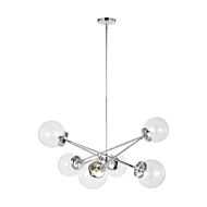 Tierney 6-Light Chandelier in Chrome