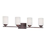 Millennium Lighting Durham 4 Light Bathroom Vanity Light in Rubbed Bronze