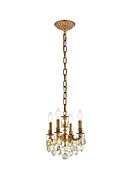 Lillie 4-Light Pendant in French Gold