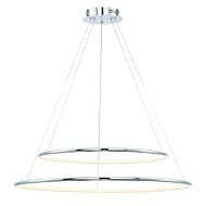 Eurofase Valley 1 Light Pendant in Chrome